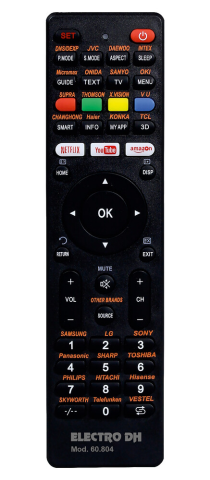 MANDO DISTANCIA UNIV. MULTIMARCA DH60.804