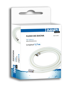 FLEXO DUCHA DH 92060 PVC BLANCO 1,7m.