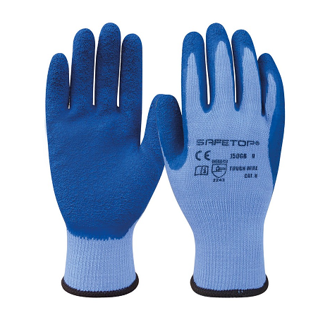 GUANTE GRIP SAFETOP AZUL T/08