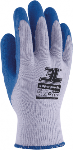 GUANTE SUPER GRIP BL 3L AZUL T/09