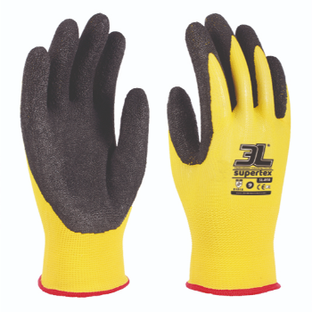 GUANTE 3L SUPER TEX T/08 AMAR/NEGRO