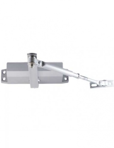 CIERRAPUERTAS MICEL 57212 PLATA CON RETENEDOR