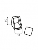 ANGULO PLASTICO MICEL 61001 18X20 BLANCO