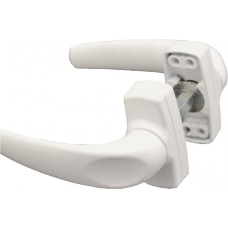 MANIVELA ALUMINIO-PVC BLANCA 4 AGUJ. (JGO.) MICEL