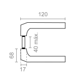 MANIVELA MICEL 702 ALUMINIO NEGRA