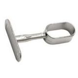 SOPORTE BARRA CENT. OVAL. MICEL NIQUEL