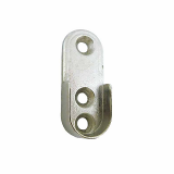 SOPORTE BARRA LATE. OVAL MICEL NIQUEL