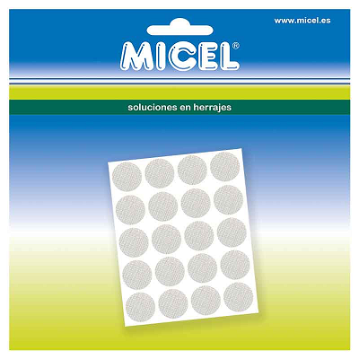 TAPON ADHESIVO MICEL TEXTIL CLARO (Blister 100)