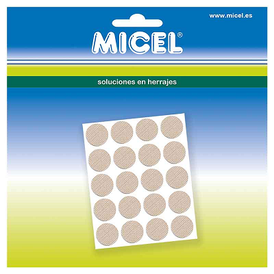 TAPON ADHESIVO MICEL TEXTIL BEIGE (Blister 100)