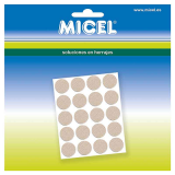 TAPON ADHESIVO MICEL TEXTIL BEIGE (Blister 100)