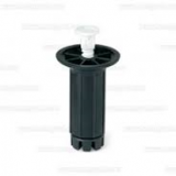 PATA MUEBLE MICEL T/PLAST. 130-200 NEGRO (UNA)