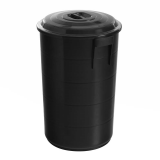 CUBO BASURA PLAST. COMUNID. 120 lts. C/TAPA