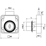 CERRADURA BATON 708TFB22DB06O0BP