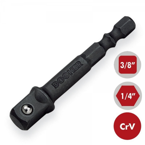 ADAPT. LLAVE VASO 3/8 C/ MANGO HEX. 1/4 DOGHER