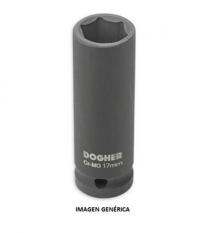 LLAVE VASO IMPACTO LARGA DOGHER HEX. 1/2