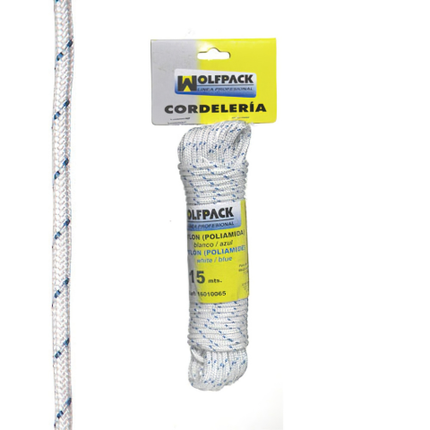 CUERDA NYLON ALTA TENAZ. PLA/AZUL (Mad. 15m.)