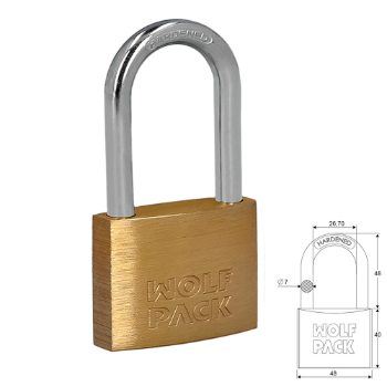 CANDADO WOLFPACK LATON A/LARGO 50 mm.