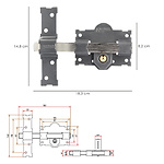 CERROJO WOLFPACK B2 LLAVE/LLAVE (Sim. 101/L)