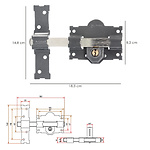 CERROJO WOLFPACK B4 LLAVE/LLAVE B.70 (Sim 101/L)