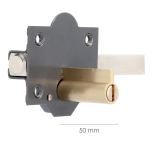 CERROJO WOLFPACK B8 LLAVE/LLAVE 165/50mm. PERA