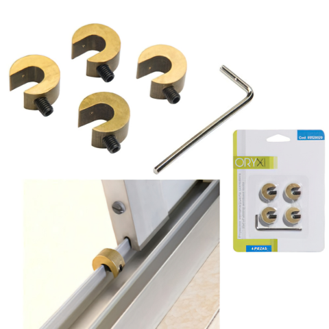 TOPE PROTECTOR PUERTAS-VENTANAS CORR. ORYX (Pack-4