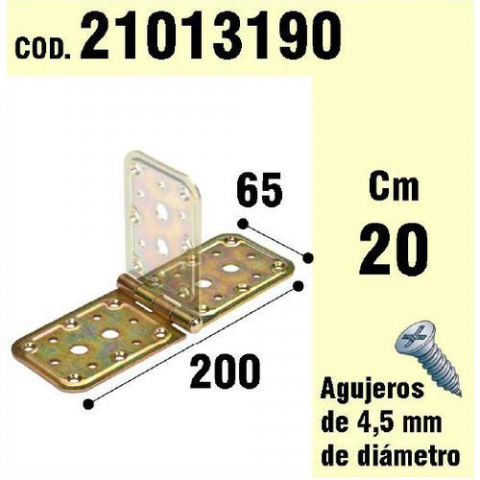 SOPORTE MAD. WOLFP. BISAGRA 065X200 BICRO.