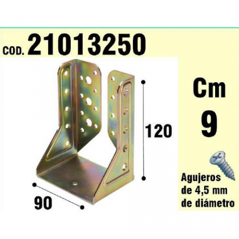 SOPORTE MAD. WOLFP. ALAS INTERNAS 090 mm. BICRO.