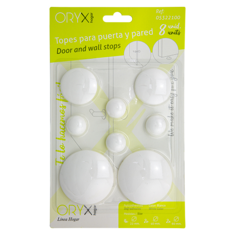TOPES PARED-PUERTA-VENTANA ORYX ( Pack-8)