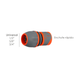 CONECTOR MANG. PLAST. UNIVERSAL SATURNIA