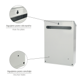 BUZON SATURNIA EXT. 21X30X6,8 BLANCO