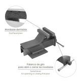 TORNILLO BANCO WOLFPACK ACERO 080 mm.