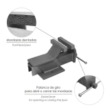 TORNILLO BANCO WOLFPACK ACERO 150 mm.