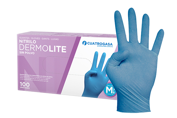 GUANTE NITRILO DERMOLITE T/M (Caja 100) **OFERTA**