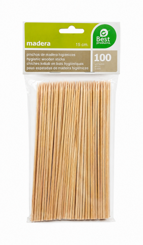 PINCHO MADERA 15cm. (Pack-100)