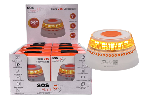 LUZ EMERGENCIA TRAFICO SOS GEOLOCALIZADA