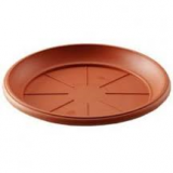 PLATO MACETA PLASTICO GARDENIA 18cm. TERRACOTA