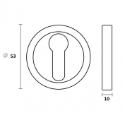 BOCALLAVE DIVALFER CUERO 53mm. (PARA BLINDADA)