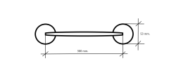 MANILLON DIVALFER ROSETA CURVO 300 MM ACERO INOX