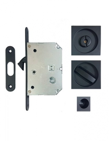 KIT PUERTA CORRED. C/COND. NEGRO DIVALFER 