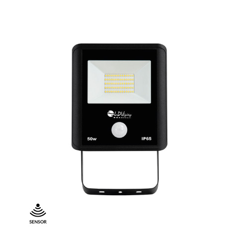 PROYECTOR LED LDV 50W C/SENSOR 6000K NEGRO