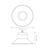 CAMPANA LED SILVER LDV 100W 5700K 