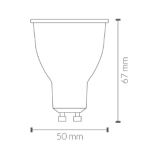 LAMP. LED GU-10 A.L. 8W 4500K LDV