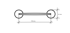 MANILLON DIVALFER ROSETA CURVO 150 MM ACERO INOX