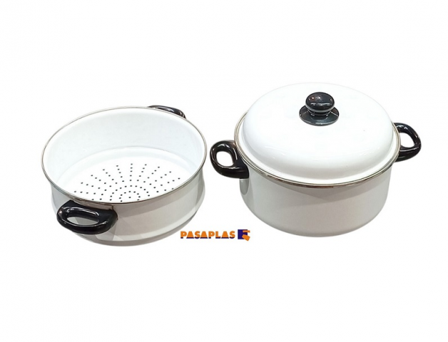 VAPORERA SAN IGNACIO ESMALTADA BLANCA