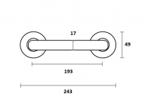 MANILLON ESTERIBAR 8714 CROMO MATE Ros. 50
