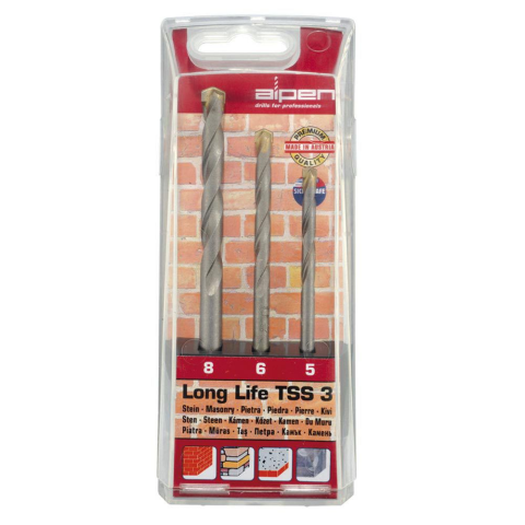 ESTUCHE BROCAS ALPEN WIDEA L/L 03 Pzas.